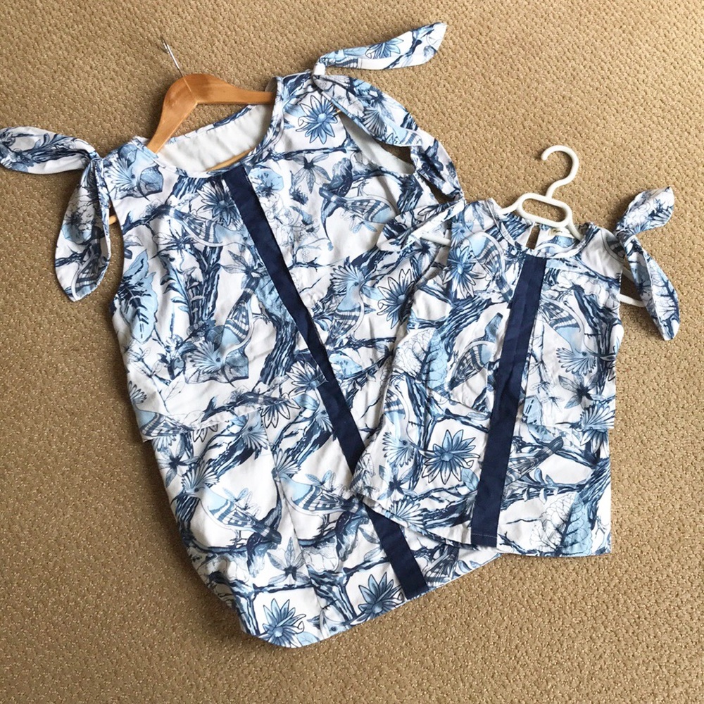 Nursing Shirt with Matching Baby Dress